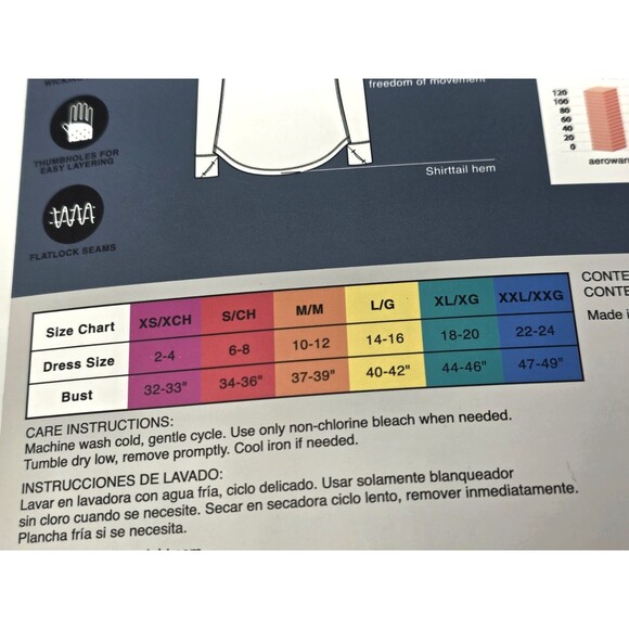 Cuddl Duds ClimateRight Aerowarm Thermal Guard Base Layer Top & Leggings Set XS - Picture 14 of 14